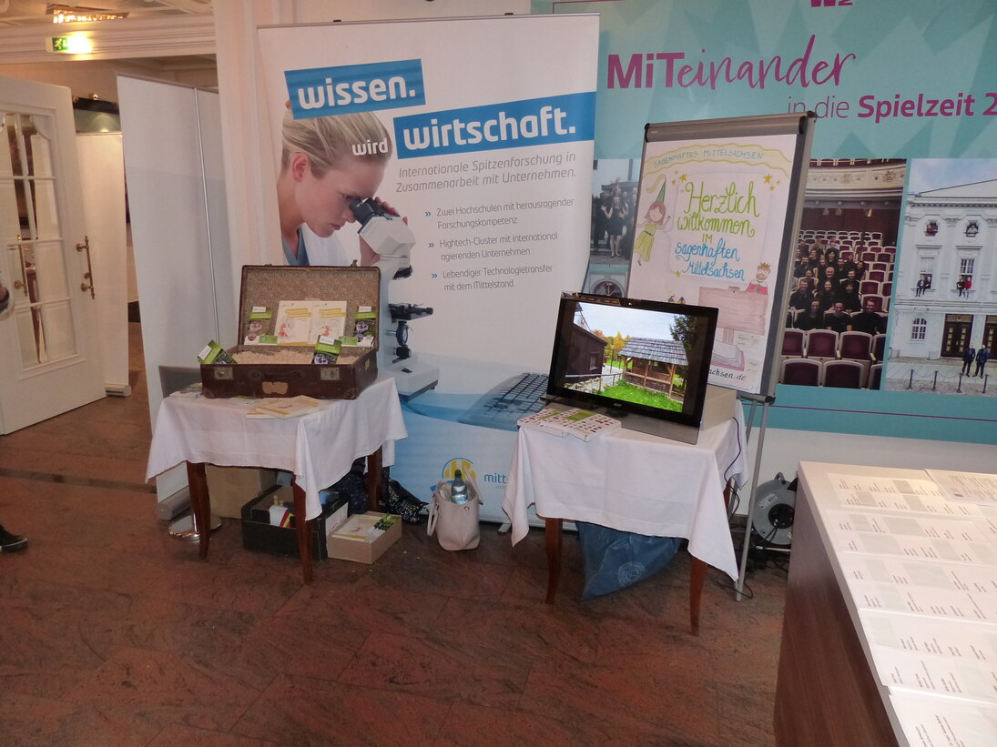 Ausstellung des FR-Regioprojektes "Sagenhaftes Mittelsachsen" im Rahmen der Regionalkonferenz 2023