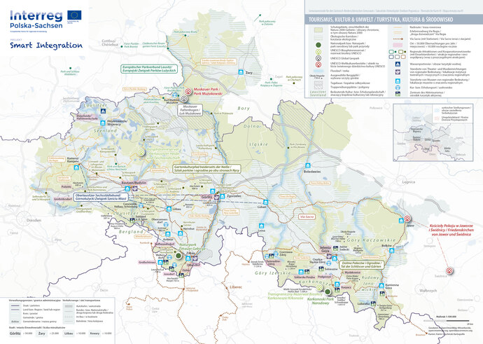 Darstellung Tourismusregionen und Verflechtungen