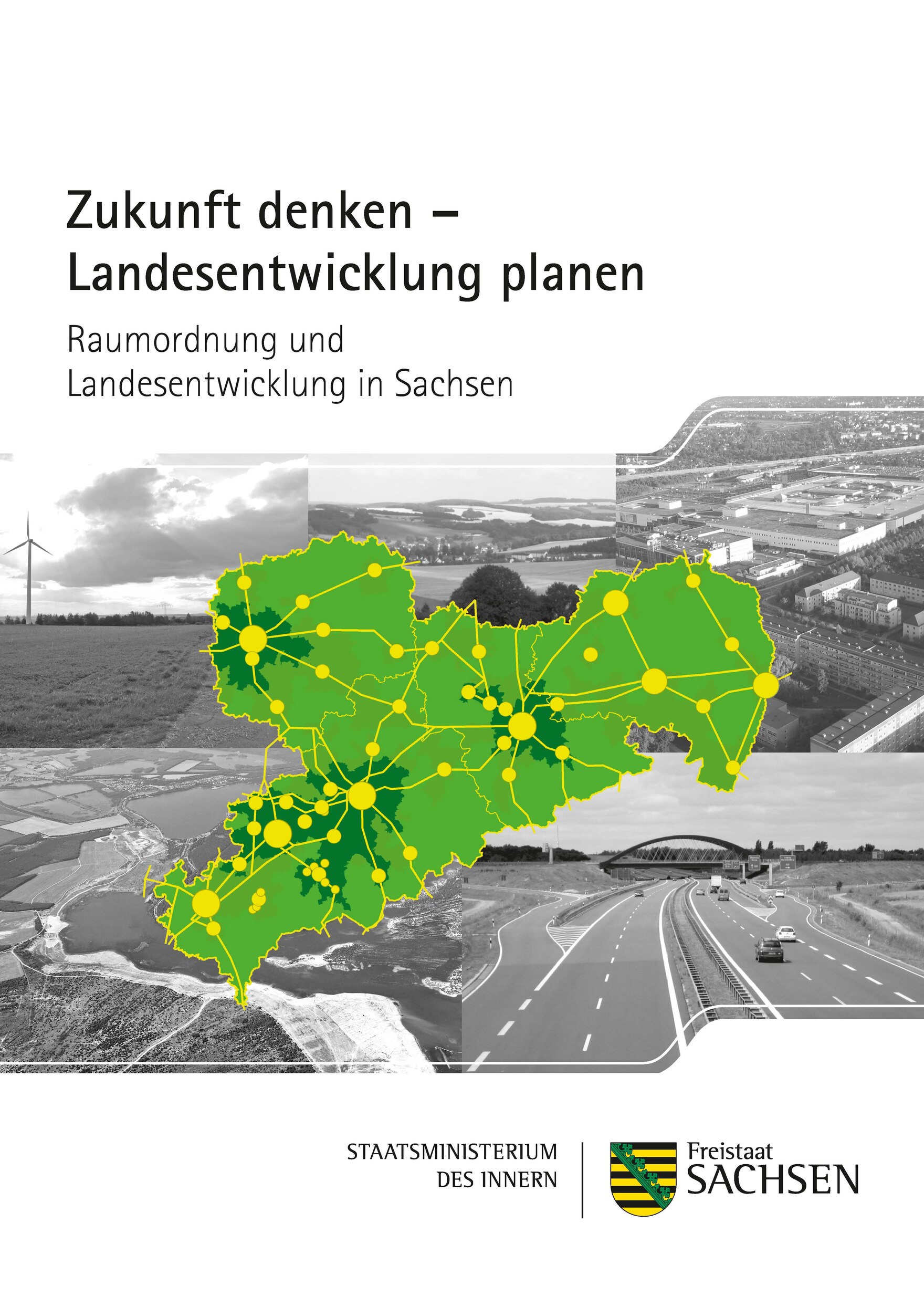 Titelbild Broschüre "Zukunft denken - Landesentwicklung planen"