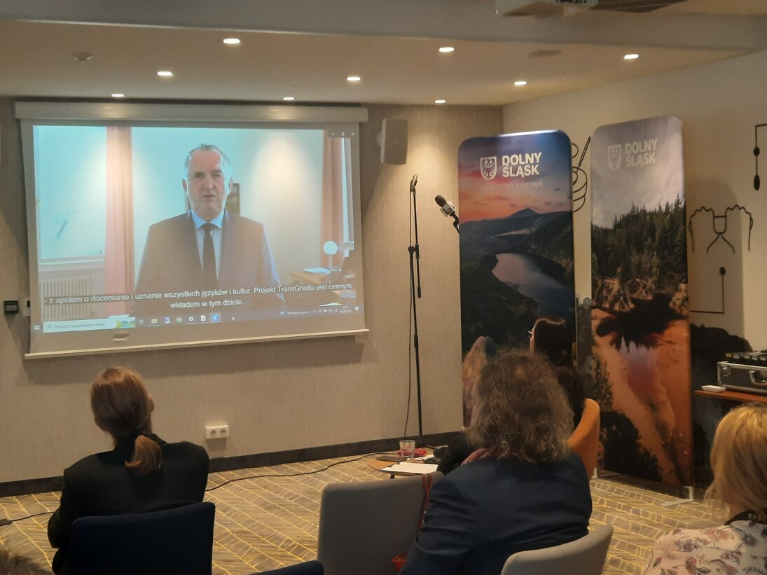 Staatsminister Thomas Schmidt sendete eine Videobotschaft.